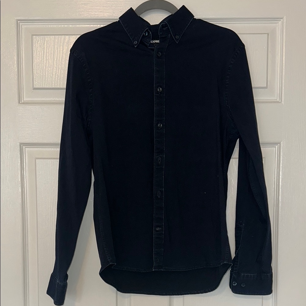 Express Men's Dark Denim Shirt